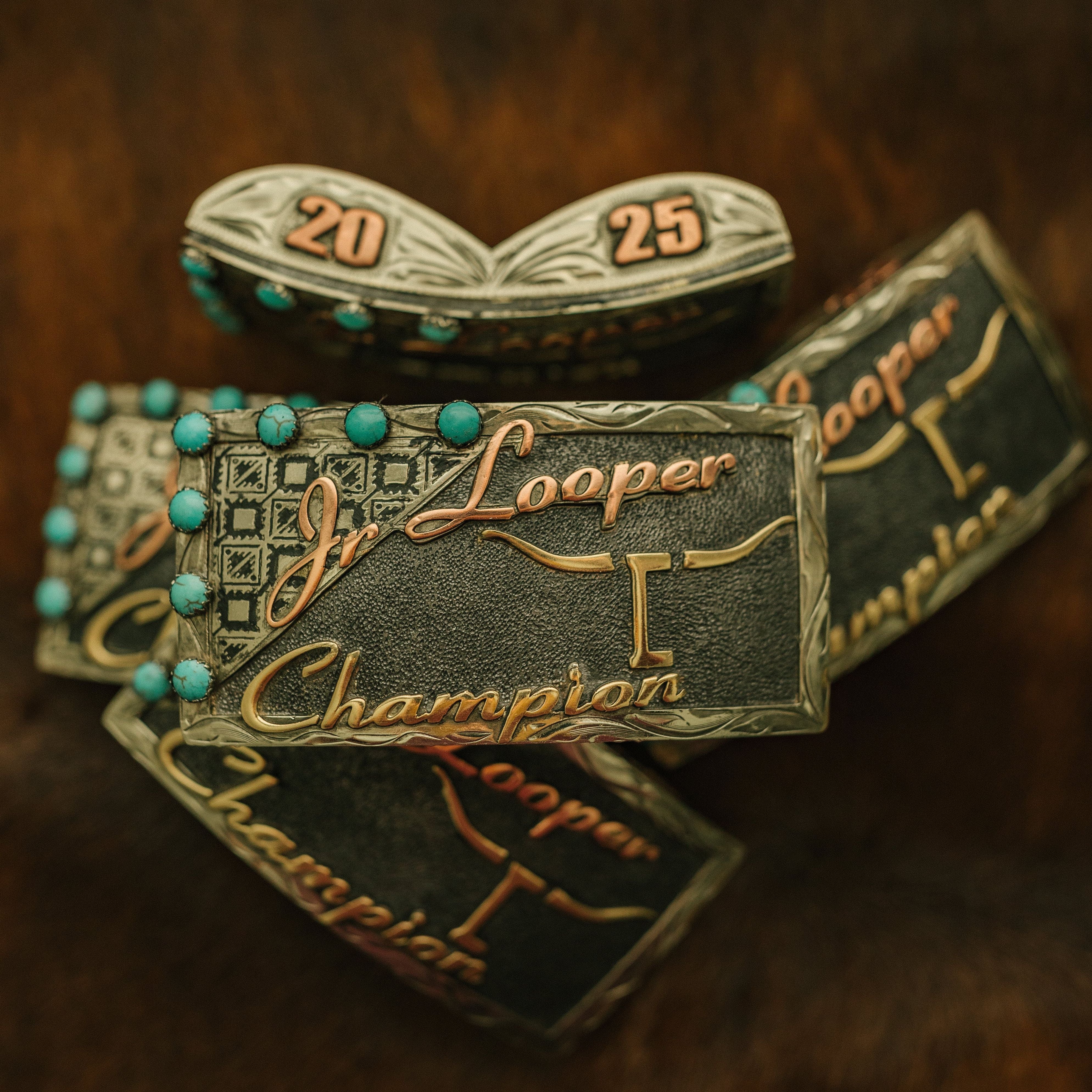 PasoRoblesphotographer-wickenburgaz-customsilver-TheRowdyRose-shelbycaitlinphotography-teamropingawards-headerandheelerbuckles-ropinawards-worldseriesroping