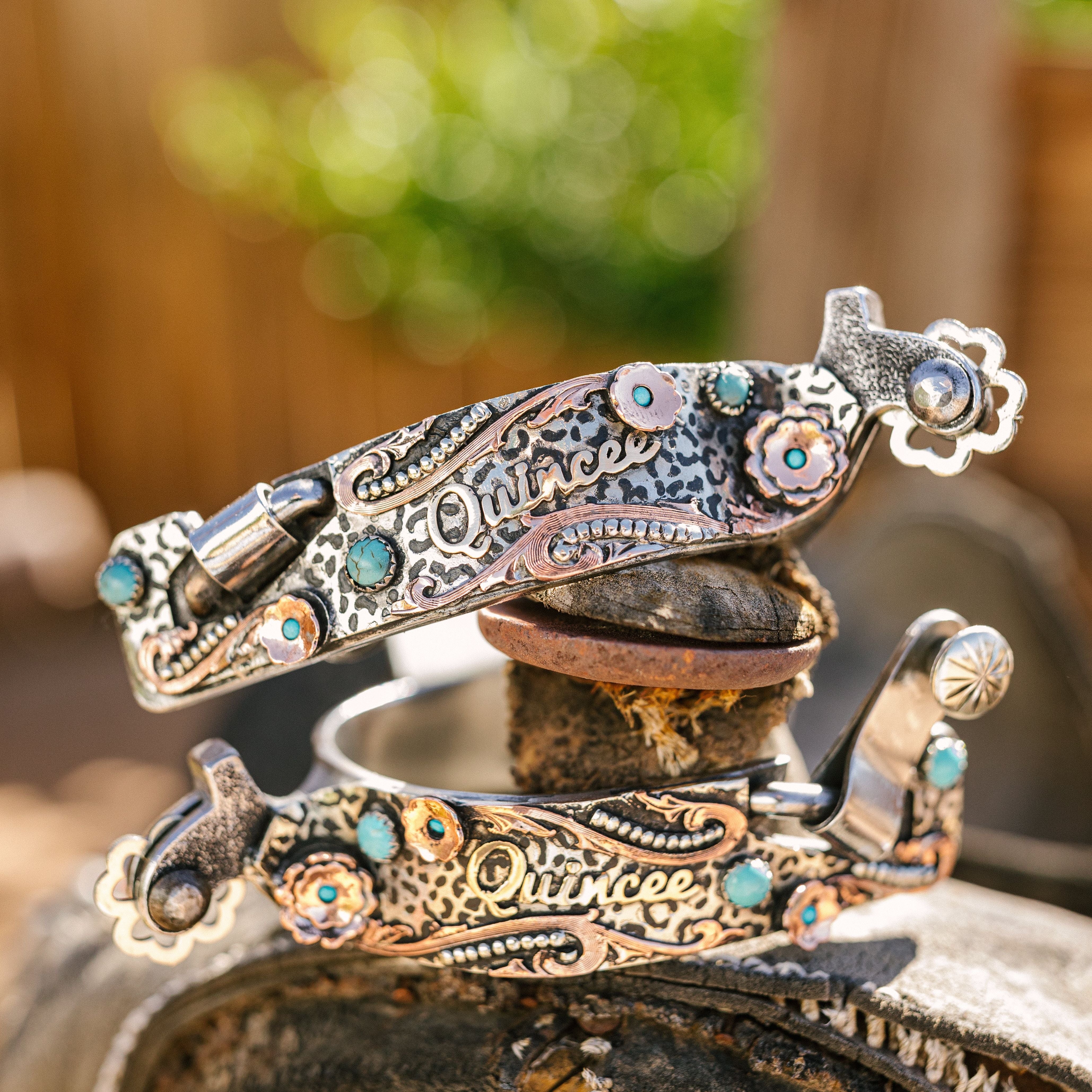 PasoRoblesphotographer-wickenburgaz-customsilver-TheRowdyRose-shelbycaitlinphotography-customspurs-rodeoquincee