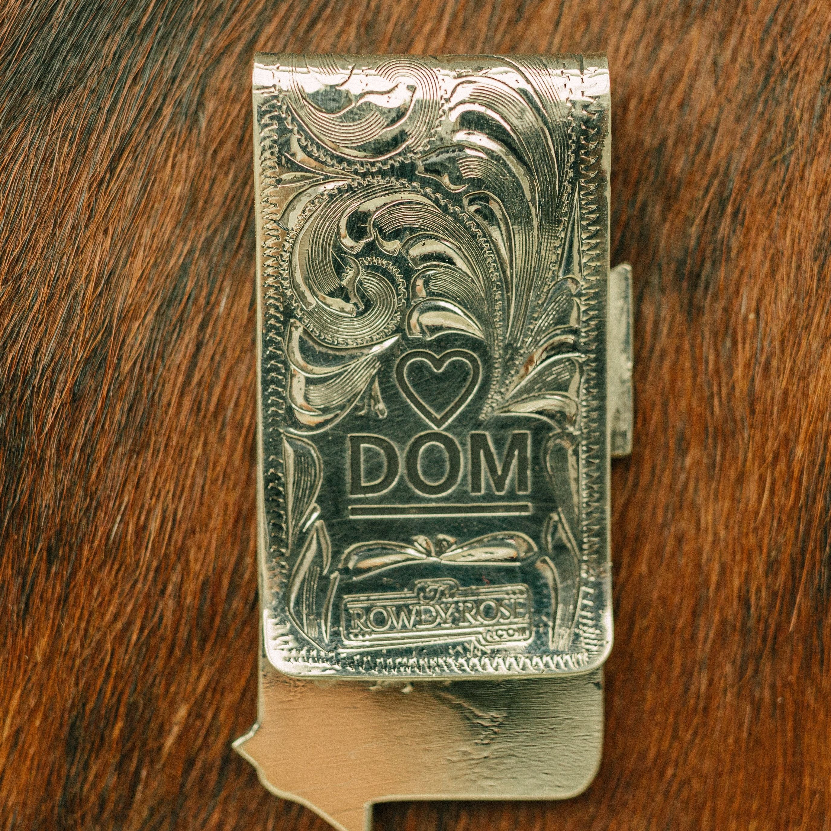 PasoRoblesphotographer-pasoroblesweddingphotographer-wickenburgaz-Therowdyrose-shelbycaitlinphotography-customsilver-moneyclip-rowdyrosecustom-rowdyrose-rodeoawards-stockshowawards