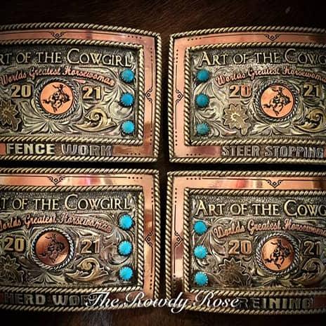 PasoRoblesphotographer-wickenburgaz-customsilver-TheRowdyRose-shelbycaitlinphotography-teamropingawards-headerandheelerbuckles-ropinawards-worldseriesroping-artofthecowgirl