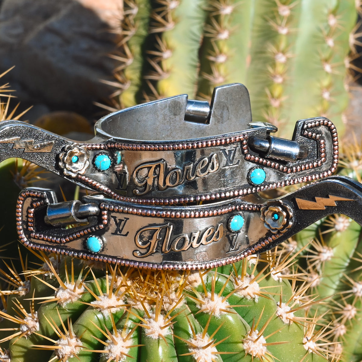 Style 84 Spur Style 84 Custom Western Belt Buckles - The Rowdy Rose